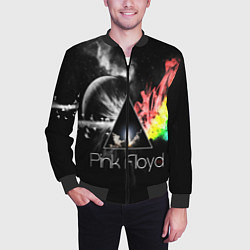 Бомбер мужской PINK FLOYD, цвет: 3D-черный — фото 2