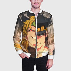 Бомбер мужской Dio Brando x Jotaro, цвет: 3D-белый — фото 2