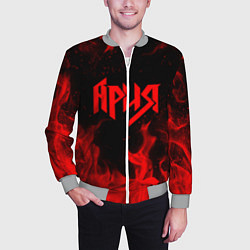 Бомбер мужской АРИЯ, цвет: 3D-меланж — фото 2