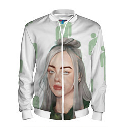 Бомбер мужской Billie Eilish, цвет: 3D-белый