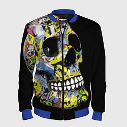 Бомбер мужской Graffiti - Skull, цвет: 3D-синий
