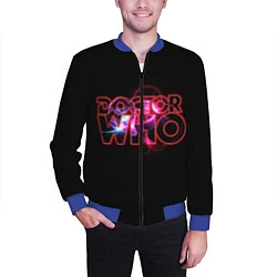 Бомбер мужской Doctor Who, цвет: 3D-синий — фото 2