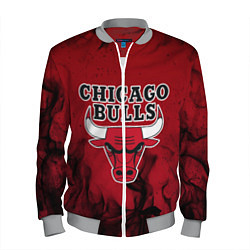 Бомбер мужской CHICAGO BULLS, цвет: 3D-меланж