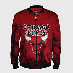 Бомбер мужской CHICAGO BULLS, цвет: 3D-черный