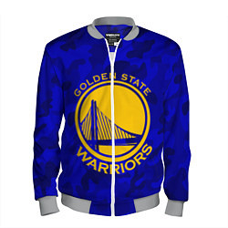 Бомбер мужской GOLDEN STATE WARRIORS, цвет: 3D-меланж