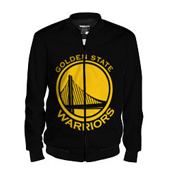 Бомбер мужской GOLDEN STATE WARRIORS, цвет: 3D-черный