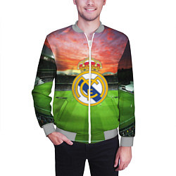 Бомбер мужской FC Real Madrid, цвет: 3D-меланж — фото 2