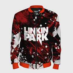 Бомбер мужской Linkin Park, цвет: 3D-красный