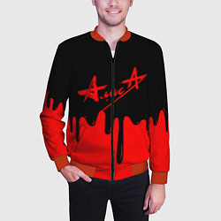 Бомбер мужской АлисА, цвет: 3D-красный — фото 2