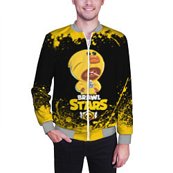 Бомбер мужской BRAWL STARS SALLY LEON, цвет: 3D-меланж — фото 2
