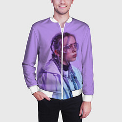 Бомбер мужской BILLIE EILISH, цвет: 3D-белый — фото 2