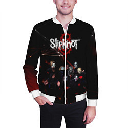 Бомбер мужской Slipknot, цвет: 3D-белый — фото 2