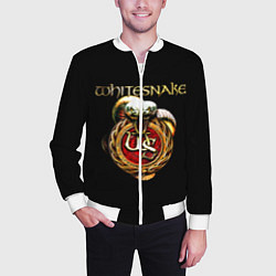 Бомбер мужской Whitesnake, цвет: 3D-белый — фото 2