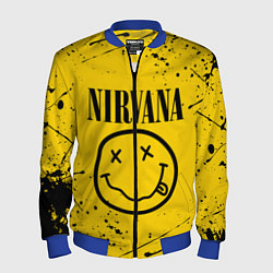 Бомбер мужской NIRVANA, цвет: 3D-синий
