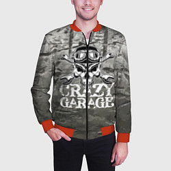 Бомбер мужской Crazy garage, цвет: 3D-красный — фото 2