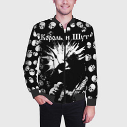 Бомбер мужской Король и Шут Анархия, цвет: 3D-черный — фото 2