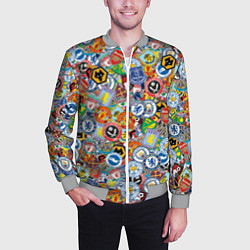 Бомбер мужской Английская Премьер Лига, цвет: 3D-меланж — фото 2