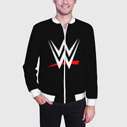 Бомбер мужской WWE, цвет: 3D-белый — фото 2