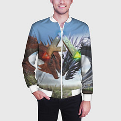 Бомбер мужской Ark Survival Evolved, цвет: 3D-белый — фото 2