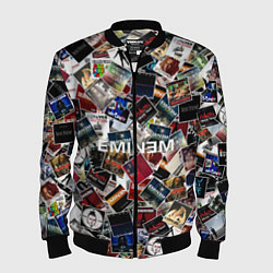 Бомбер мужской Дискография EMINEM, цвет: 3D-черный