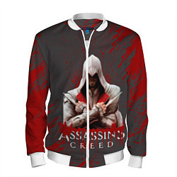 Бомбер мужской Assassin’s Creed, цвет: 3D-белый