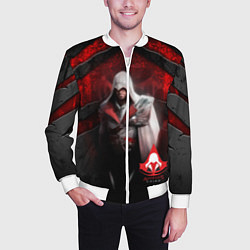 Бомбер мужской Assasin's creed, цвет: 3D-белый — фото 2