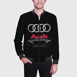 Бомбер мужской AUDI, цвет: 3D-черный — фото 2