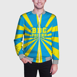 Бомбер мужской ВВС России, цвет: 3D-меланж — фото 2