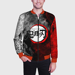 Бомбер мужской KIMETSU NO YAIBA, цвет: 3D-красный — фото 2