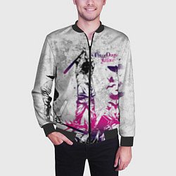 Бомбер мужской Three Days Grace, цвет: 3D-черный — фото 2