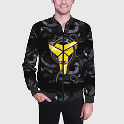 Бомбер мужской Los Angeles LakersKobe Bryan, цвет: 3D-черный — фото 2