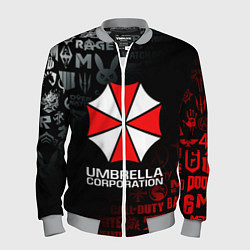 Бомбер мужской RESIDENT EVIL UMBRELLA CORP, цвет: 3D-меланж