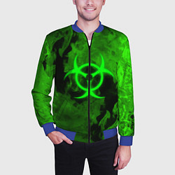 Бомбер мужской BIOHAZARD, цвет: 3D-синий — фото 2