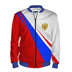 Бомбер мужской Россия, цвет: 3D-синий