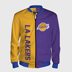 Бомбер мужской LA LAKERS, цвет: 3D-синий