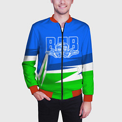 Бомбер мужской ВДВ, цвет: 3D-красный — фото 2