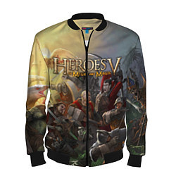 Бомбер мужской Heroes of Might and Magic, цвет: 3D-черный