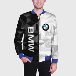 Бомбер мужской BMW, цвет: 3D-синий — фото 2