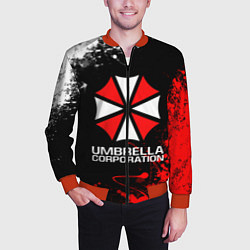 Бомбер мужской UMBRELLA CORPORATION, цвет: 3D-красный — фото 2
