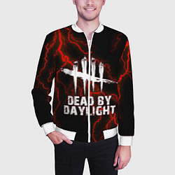 Бомбер мужской Dead by Daylight, цвет: 3D-белый — фото 2