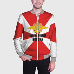 Бомбер мужской Внутренние Войска, цвет: 3D-меланж — фото 2