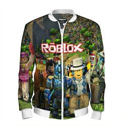 Бомбер мужской ROBLOX, цвет: 3D-белый