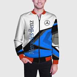 Бомбер мужской Mercedes-Benz, цвет: 3D-красный — фото 2