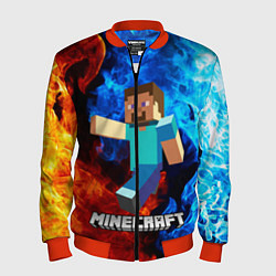 Бомбер мужской MINECRAFT, цвет: 3D-красный