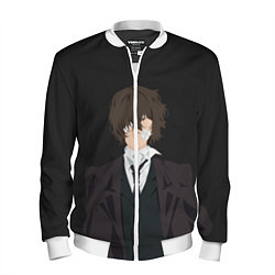 Бомбер мужской Osamu Dazai, цвет: 3D-белый