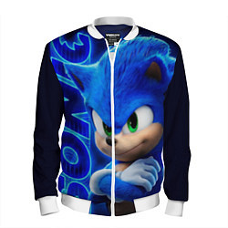 Бомбер мужской SONIC, цвет: 3D-белый