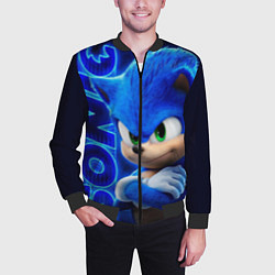 Бомбер мужской SONIC, цвет: 3D-черный — фото 2