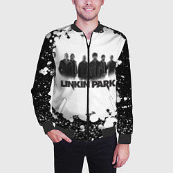 Бомбер мужской LINKIN PARKспина, цвет: 3D-черный — фото 2