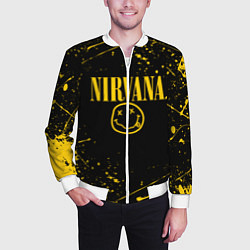Бомбер мужской NIRVANA, цвет: 3D-белый — фото 2