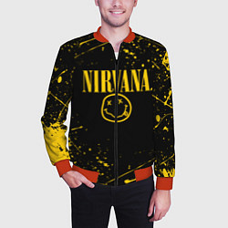 Бомбер мужской NIRVANA, цвет: 3D-красный — фото 2